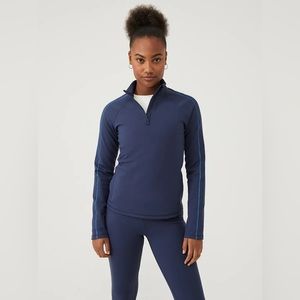 FrostKnit 1/4 Zip Pullover in Dark Sky